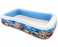 Bazén INTEX FAMILY nafukovací OBDELNÍK POTLAČ 305X183X56