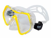 Šnorchlovací set 3 v 1, ŽLTÝ, S/M, plutvy 36–41, šnorchel, maska