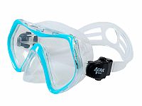Šnorchlovací set 3 v 1, SVETLO MODRÝ, S/M, plutvy 36-41, maska, šnorchel