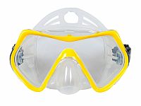 Šnorchlovací set 3 v 1, ŽLTÝ, L/XL, plutvy 42-47, šnorchel, maska