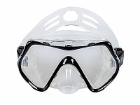 Šnorchlovací set 3 v 1, ČIERNY, L/XL, plutvy 42-47, maska, šnorchel