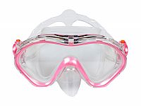 Šnorchlovací set 2 v 1, DETSKÝ, RUŽOVÝ, obsahuje masku a šnorchel
