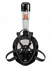 Šnorchlovacia maska, čierna, celotvárová, veľkosť S/M