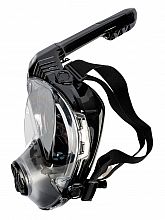 Šnorchlovacia maska, čierna, celotvárová, veľkosť S/M