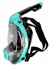 Šnorchlovacia maska, tyrkysová, celotvárová, veľkosť L/XL