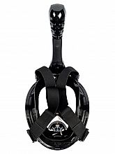 Šnorchlovacia maska, čierna, celotvárová, veľkosť L/XL