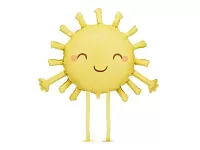 Fóliový balónik chodiaci Slniečko 91cm