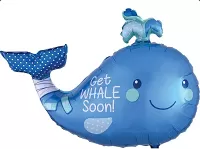 Fóliový balónik Get Whale Soon 86cm