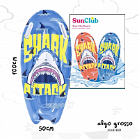 SUN CLUB Surfovacia doska, motív žraloka, modré
