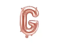Fóliové písmeno G rose gold 35 cm