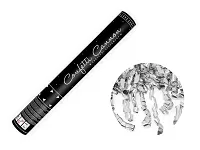 Vystreľovacie konfety Serpentíny - strieborné 40 cm