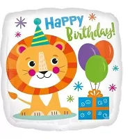Fóliový balónik Lev Happy Birthday 43 cm