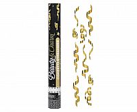 Vystřelovací konfety Serpentiny - zlaté 40 cm