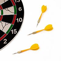 Acra terč na šípky 15", 38cm, kovový rám, 6 šípok