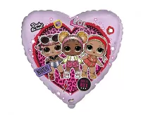 Fóliový balónik srdca LOL surprise - Rock 46cm