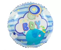 Fóliový balónik srdca baby blue 46 cm - Nebalený