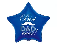 Fóliový balónik hviezda Best Dad 48cm