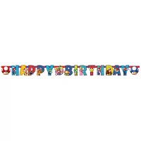 Party nápis Super Mario 190 x 15 cm
