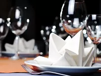 Látkové obrúsky, biele, 35 x 35 cm - 25 ks