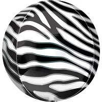Fóliový balónik gule Zebra 40 cm