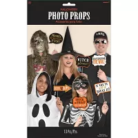 Rekvizity do fotokútku Halloween - 13 ks