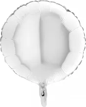 Fóliový balónik kruh biely 45 cm