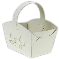 Svadobný košíček s uškom Hrdličky