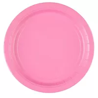 Papierové taniere svetlo ružové 23 cm - 8 ks