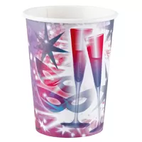 Papierové kelímky Silvester 8 ks