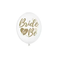 Latexový balónik s potlačou Bride to be - transparentný