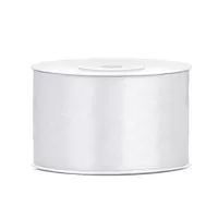 Saténová stuha biela 38 mm x 25 m