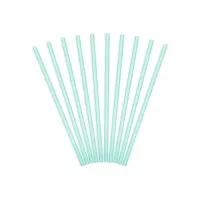 Papierové slamky sv. modrá - 10 ks