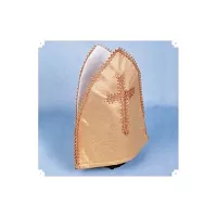 Mikulášska čiapka zlatá otvorená