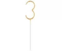 Ozdoba na tortu - prskavka číslica 3