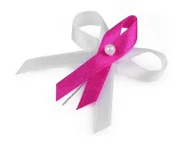 Svadobný výväzok tmavo ružovo-biely