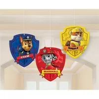 Priestorová zavesná dekorácia Tlapková patrola 3 ks