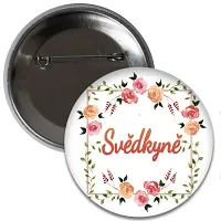 Placka Svedkyňa - kvetinová 6 cm