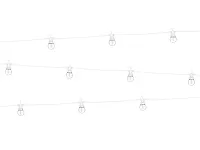 Svetelná reťaz s LED žiarovkami - biely 8 m