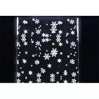 Celofánové vrecko - biele vločky 20 x 50 cm
