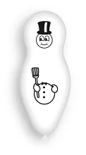 Latexový balónik Snehuliak 56cm