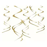Závesné špirály zlaté 5 ks