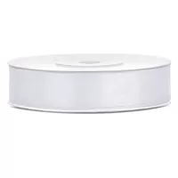 Saténová stuha biela 12 mm x 25 m