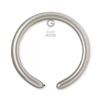 Balónik modelovací #038 strieborný (100ks/bal)