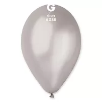 Balónik 28cm/11" #038 strieborný