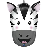 Fóliový balónik - hlava zebry 74 cm