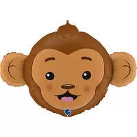 Fóliový balónik - hlava opice 91 cm