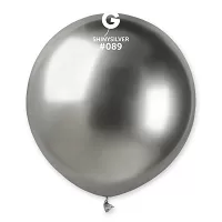 Balónik 48cm/19" #089 SHINY strieborný 25 ks