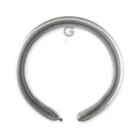 Balónik modelovací #089 SHINY strieborný (100ks/bal)