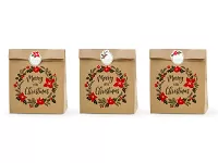 Taška darčeková papierová "Merry Little Christmas" 3ks