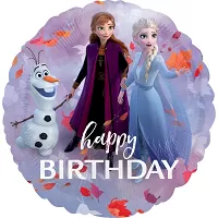 Fóliový balónik Frozen 2 Happy Birthday - 45 cm